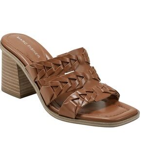 Marc fisher Women's Melita Slip-on Block Heel Casual Sandals 6.5